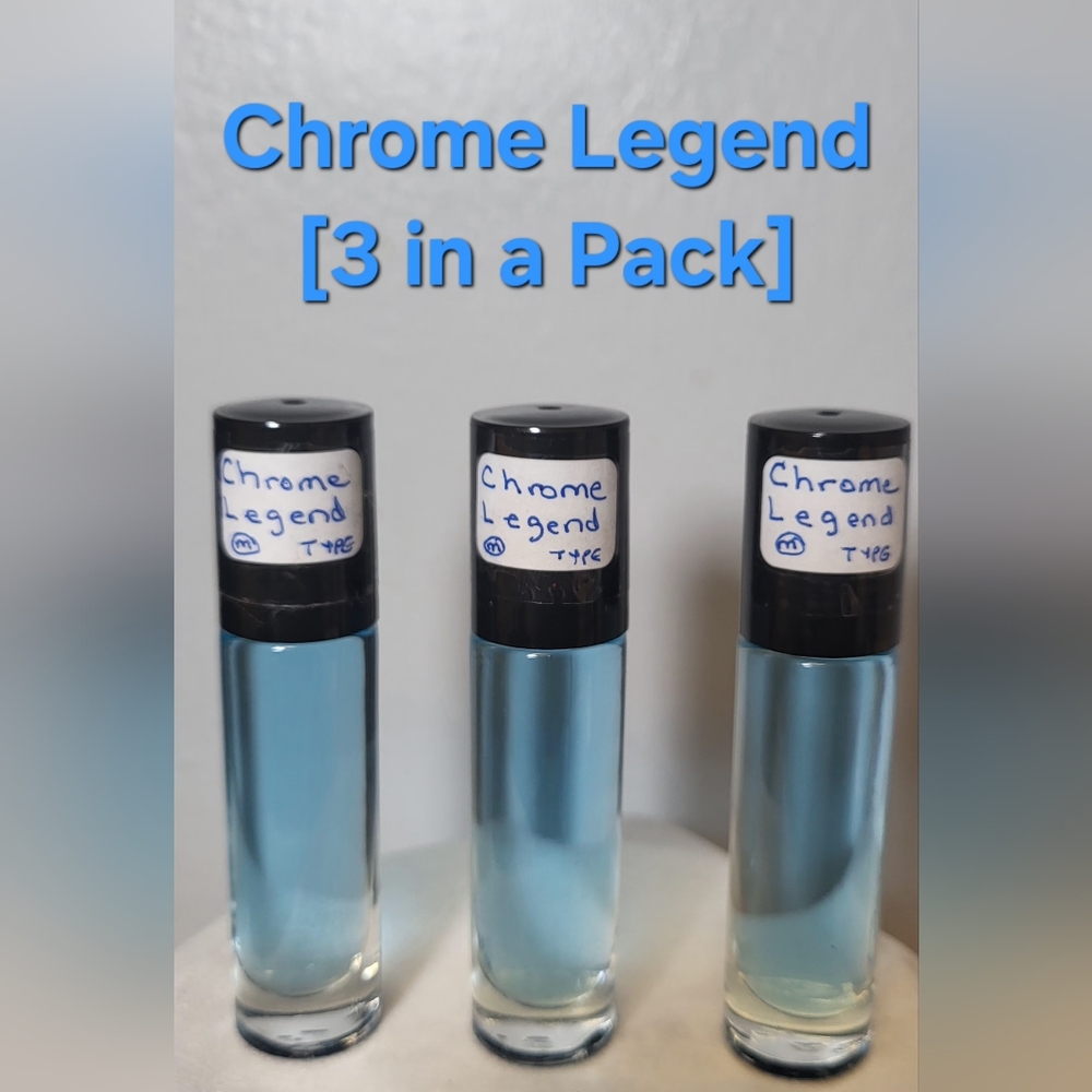 Chrome Legend (M) Type - 1/3 oz. Scented Body Oil (3pk)